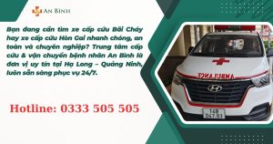 xe cấp cứu Bãi Cháy hay xe cấp cứu Hòn Gai