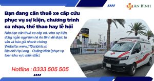 cho thuê xe cấp cứu sự kiện